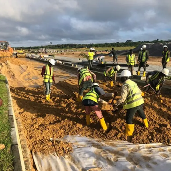 Polage Infravest LININGS, GEOTEXTILE IN ROAD WORKS AND VEGETATIVE SHORELINE NOURISHMENT RETAINING WALL